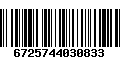 Código de Barras 6725744030833