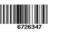 Código de Barras 6726347