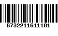 Código de Barras 6732211611181