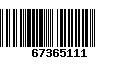 Código de Barras 67365111