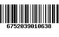 Código de Barras 6752039010638