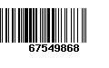 Código de Barras 67549868