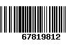 Código de Barras 67819812