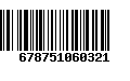 Código de Barras 678751060321