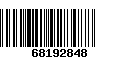 Código de Barras 68192848