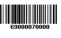 Código de Barras 69000070000