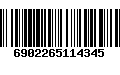 Código de Barras 6902265114345