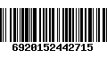 Código de Barras 6920152442715