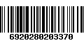 Código de Barras 6920280203370