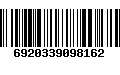 Código de Barras 6920339098162