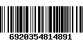 Código de Barras 6920354814891