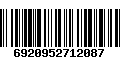 Código de Barras 6920952712087