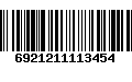 Código de Barras 6921211113454