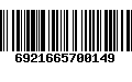 Código de Barras 6921665700149