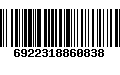 Código de Barras 6922318860838