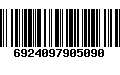 Código de Barras 6924097905090