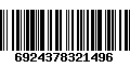 Código de Barras 6924378321496