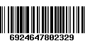 Código de Barras 6924647802329