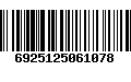 Código de Barras 6925125061078