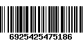 Código de Barras 6925425475186