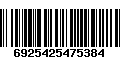 Código de Barras 6925425475384