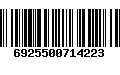 Código de Barras 6925500714223