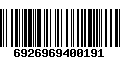 Código de Barras 6926969400191