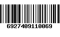 Código de Barras 6927409110069