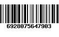 Código de Barras 6928075647903