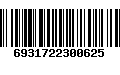 Código de Barras 6931722300625