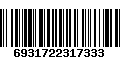 Código de Barras 6931722317333