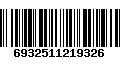 Código de Barras 6932511219326