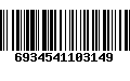 Código de Barras 6934541103149