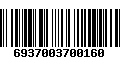 Código de Barras 6937003700160