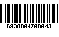 Código de Barras 6938004700043