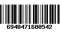 Código de Barras 6940471600542