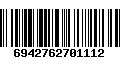 Código de Barras 6942762701112