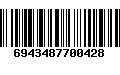 Código de Barras 6943487700428