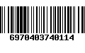 Código de Barras 6970403740114