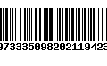 Código de Barras 69733350982021194238