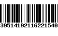 Código de Barras 69739514192116221540175