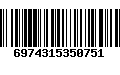Código de Barras 6974315350751