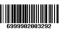 Código de Barras 6999902003292