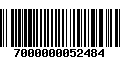 Código de Barras 7000000052484