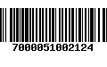 Código de Barras 7000051002124