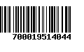 Código de Barras 700019514044