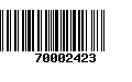 Código de Barras 70002423