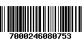 Código de Barras 7000246080753