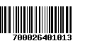 Código de Barras 700026401013