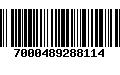 Código de Barras 7000489288114